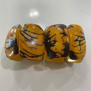Marigold natural material bracelet